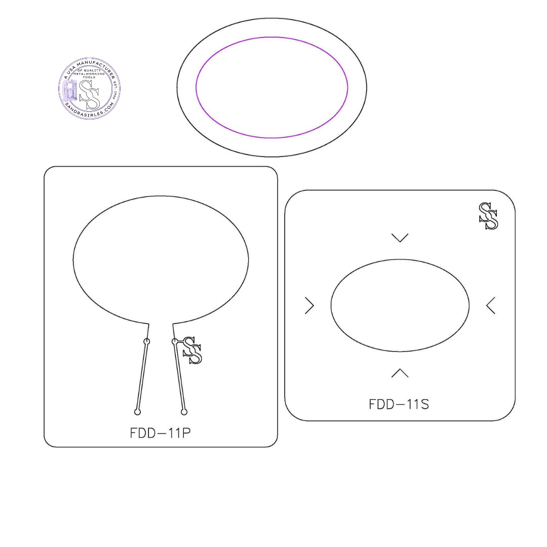 S&P DUOS: LG TRINKET DISH FORMING DIE DUOS: FDD-11S, FDD-11P OVAL